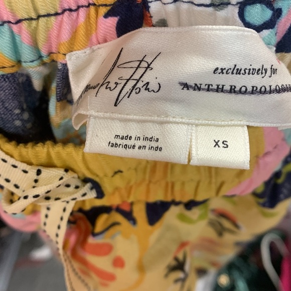Anthropologie Flannel Pajama Pants size new condo floral XS - Picture 9 of 9